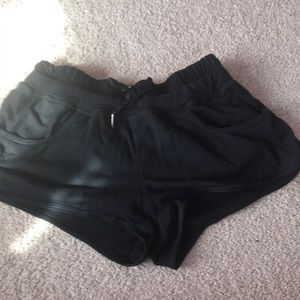 Black Lululemon shorts size 6